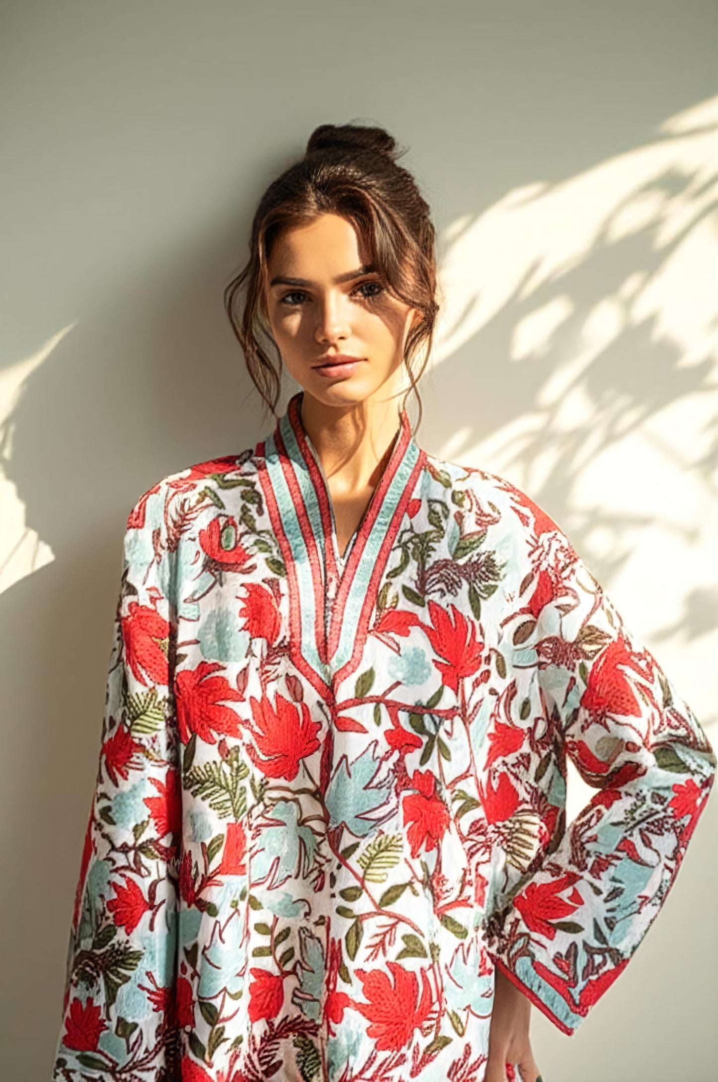 Chinar Charm Kurti – Handcrafted Aari Embroidery by Kashmiri Artisans | Elegant Ethnic Wear | #VocalForLocal