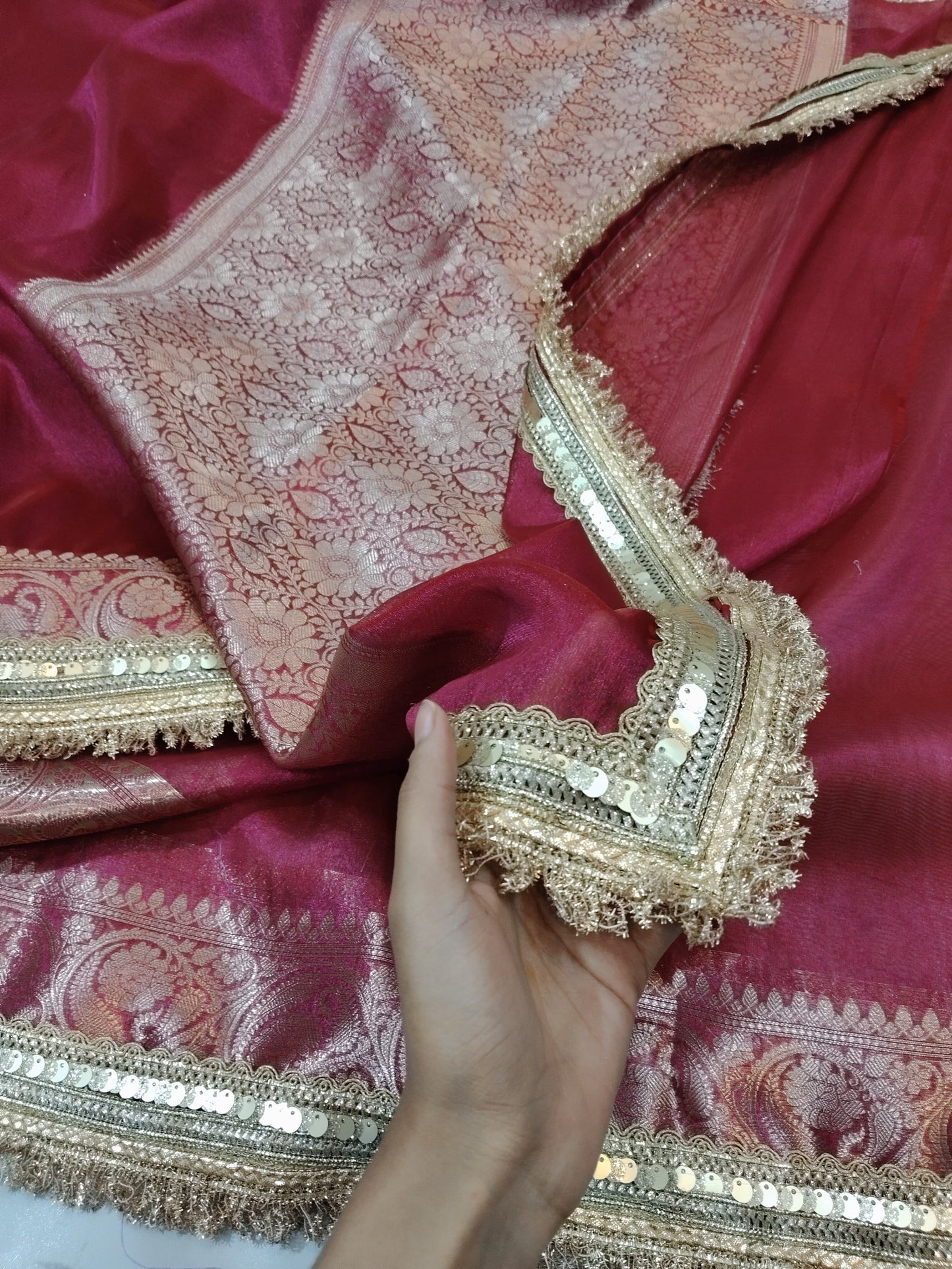 Riwayat Banarasi Soft Tissue Silk Saree- Green