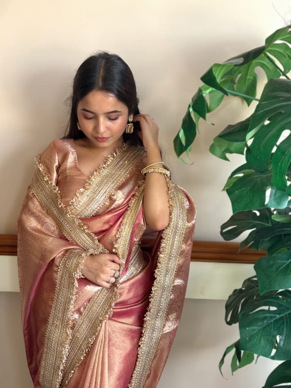 Riwayat Banarasi Soft Tissue Silk Saree- Green